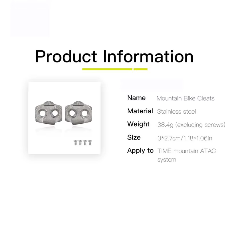 【TRAVEL ESSENTIAL】RRSKIT Plaquettes de verrouillage pour vélo de montagne, pédale autobloquante pour système ATAC pour vélo de montagne Time
