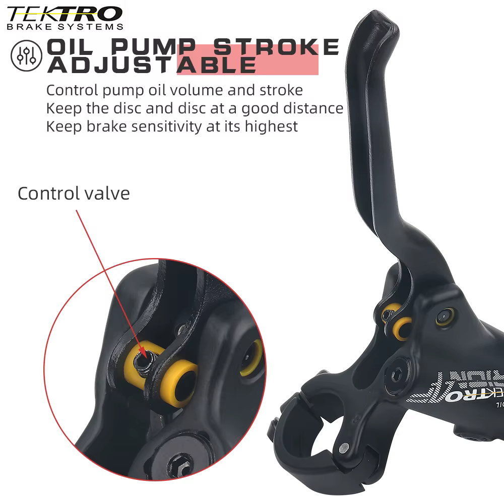 Tektro HD-M745 VTT frein à disque hydraulique 4 pistons câble interne quatre