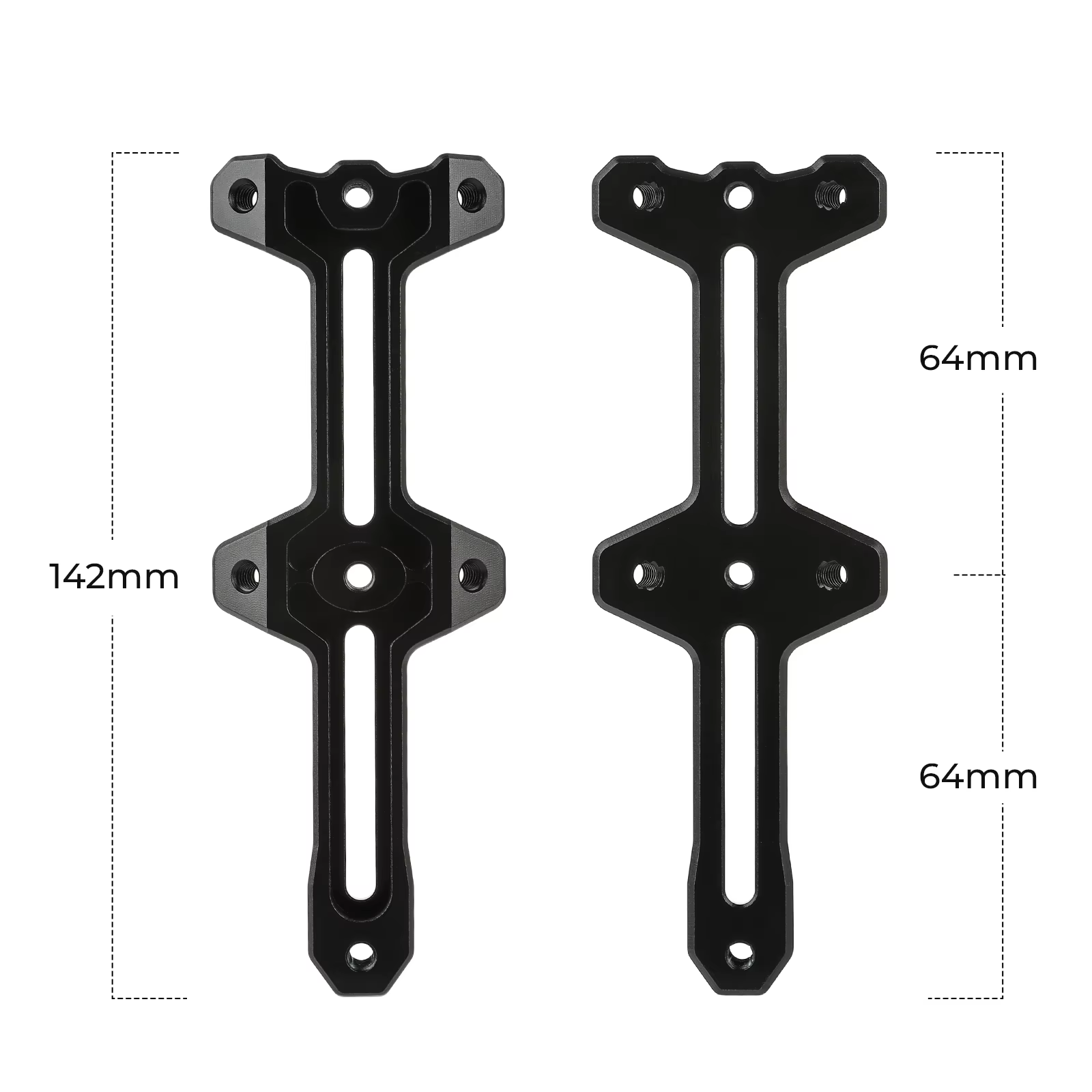 BOLANY Double tête vélo porte-bidon support d'extension en alliage d'aluminium VTT cadre tasse d'eau bouilloire support cadre d'extension