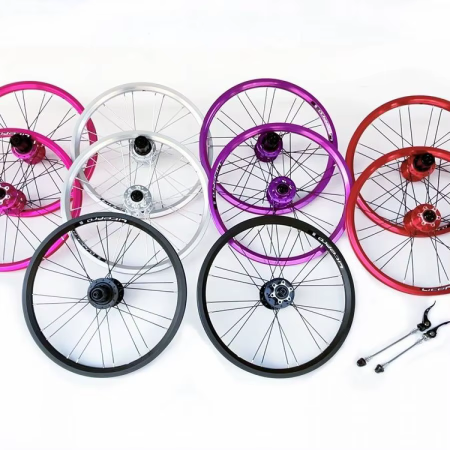 Litepro 16 pouces vélo pliant 349 frein à disque roues en alliage d'aluminium 6 roulements roue 8/9/10/11 vitesses pour Fnhon/Dahon