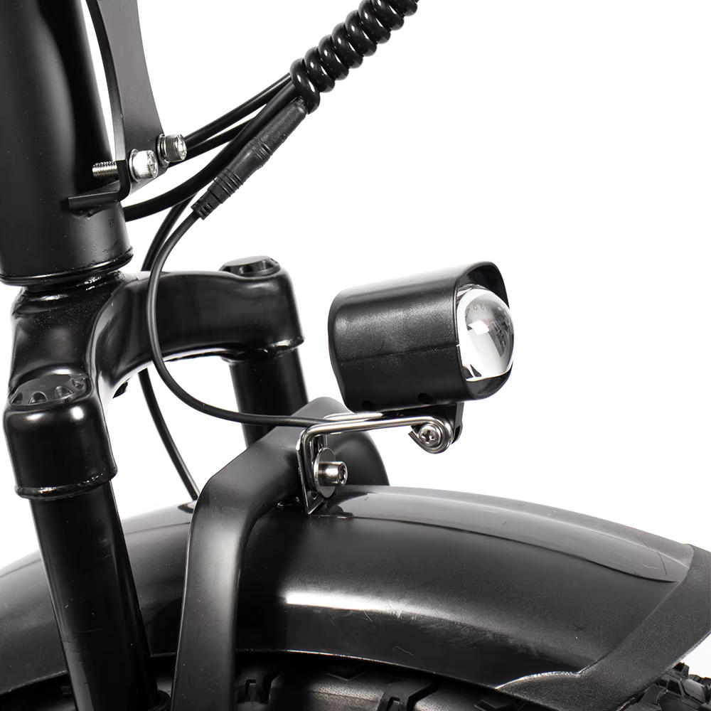 Phare de vélo électrique 3W avec klaxon - DC 20 - 72V