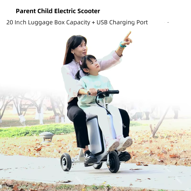 Trottinette Électrique Pliante et Légère à 3 Roues pour Adulte