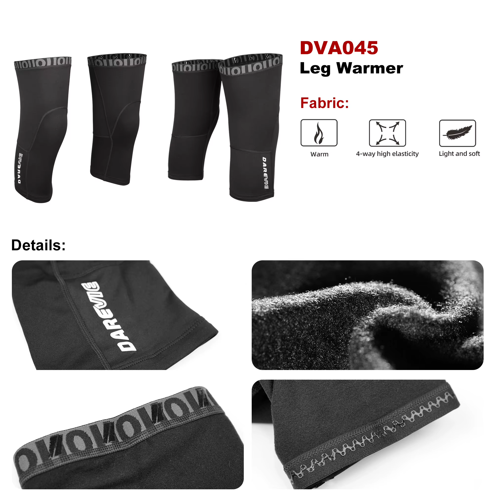DAREVIE cyclisme jambières thermique polaire hiver