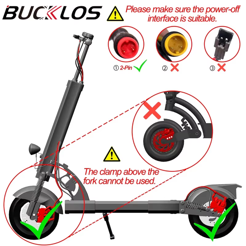 Frein hydraulique BUCKLOS HD-E735 pour vélo électrique