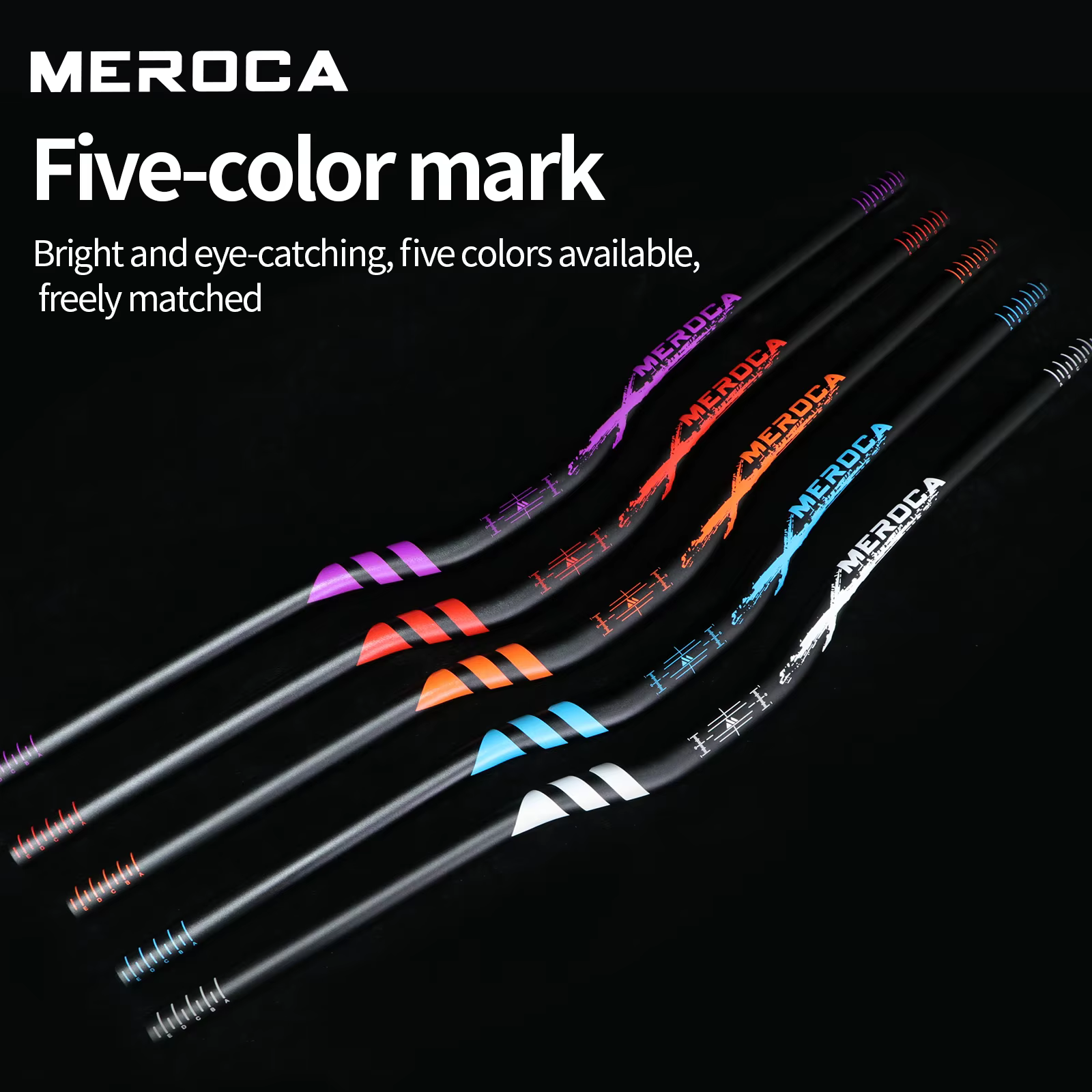 MEROCA guidon de vélo 31.8mm hauteur 30mm/55mm longueur 720mm/780mm alliage d'aluminium haute résistance pour