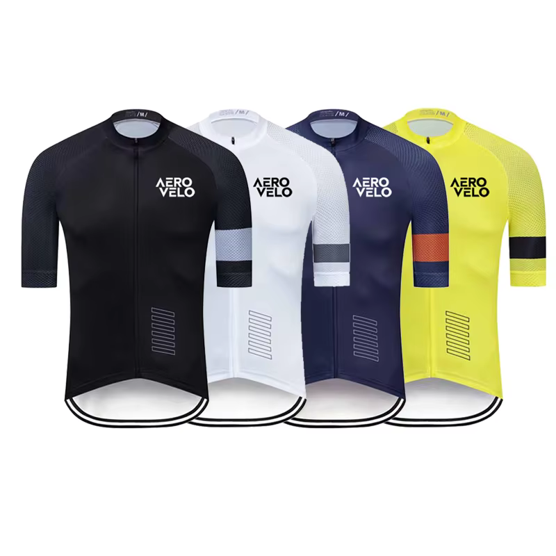 AERO VELO Ensemble de maillot de cyclisme à manches courtes pour hommes