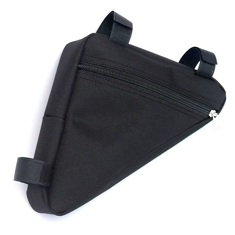 Sac de vélo de montagne durable noir avec compartiment à batterie