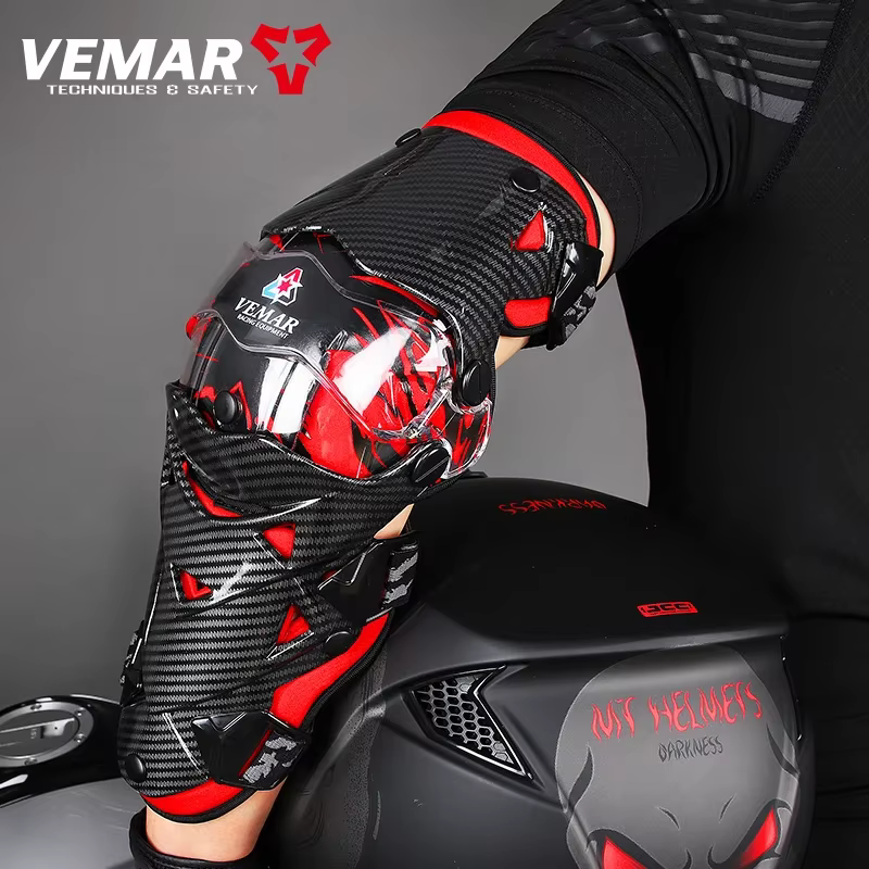 VEMAR E-18H coudières Moto réglable Moto Protection sécurité coudières Moto hors route course cavalier coudière protecteur