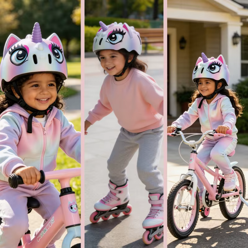 Casque de vélo pour enfants conception antichoc 3D doublure respirante