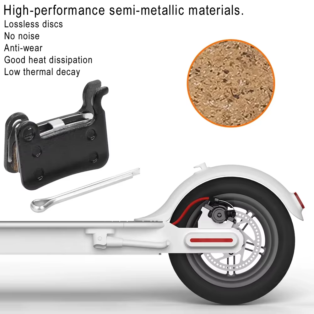 Plaquettes de frein à disque en céramique semi-métal pour scooter électrique