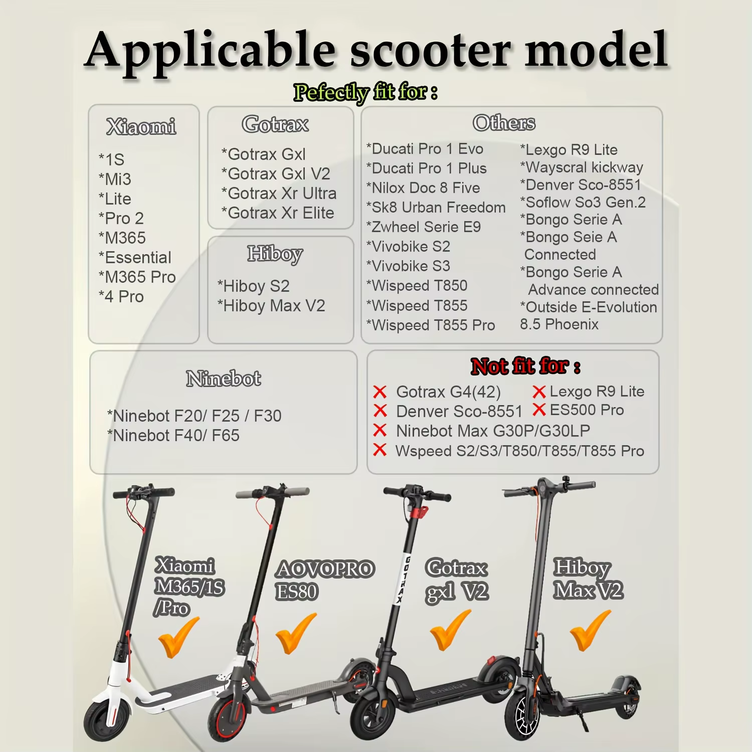 1 pneu tout-terrain Soocter 50/75-6.1 pour Gotrax GXL V2 /G3 Plus