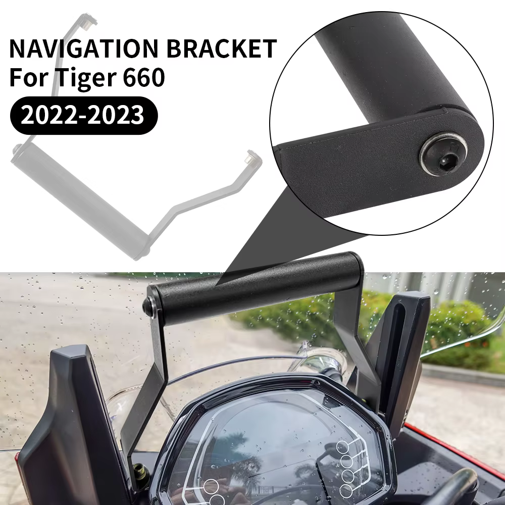 Support de plaque GPS de Navigation pour téléphone intelligent, accessoires de moto pour Tiger Sport 660 2022 2023, adapté au support de pare-brise