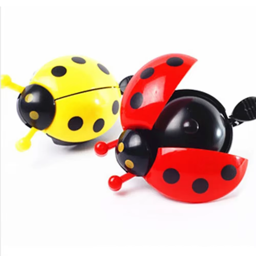 1PC vélo petite cloche dessin animé coccinelle cloches de cyclisme pour beaux enfants filles