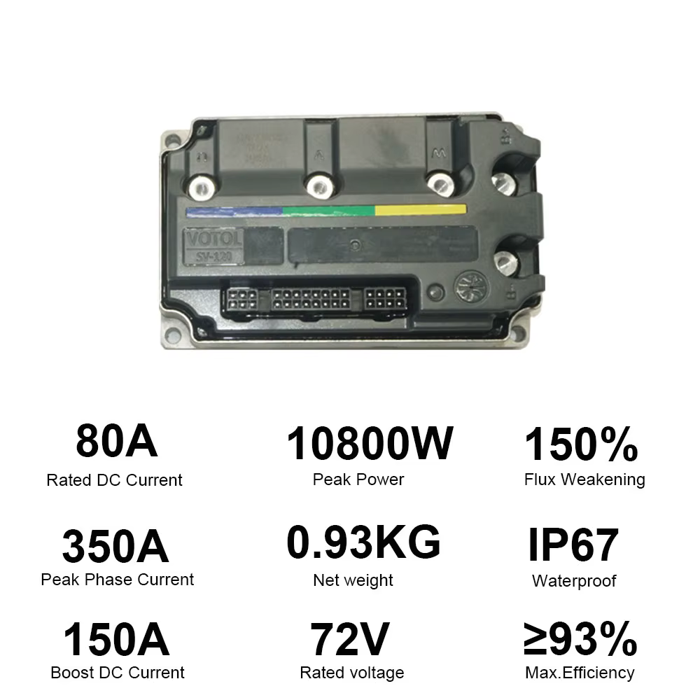 Votol SV120 contrôleur 72V 350A pointe