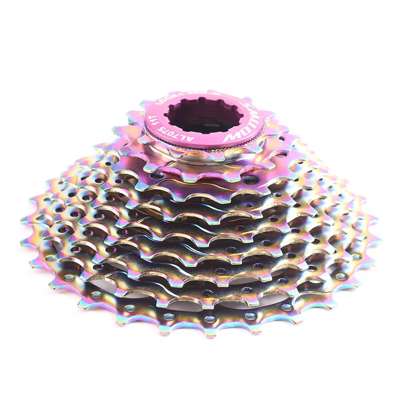 Vélo de route 9 10 vitesses 11-28T Cassette arc-en-ciel CNC