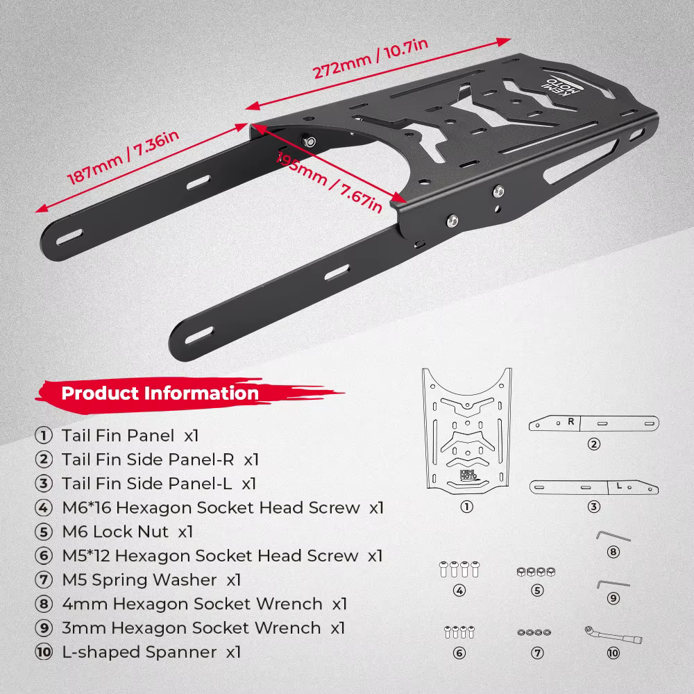 Pour Super 73 vélo électrique support arrière en aluminium