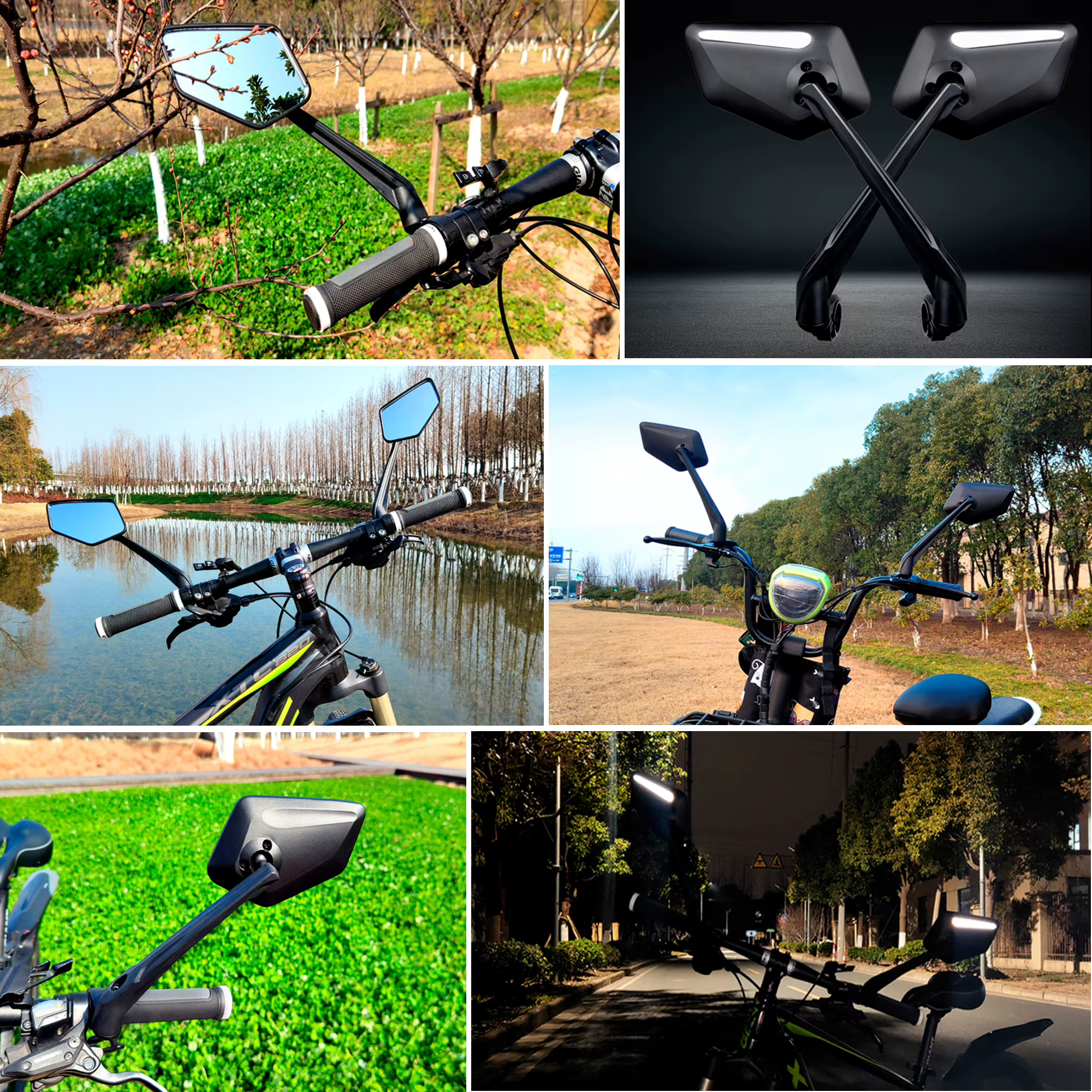 Rétroviseur pour guidon de vélo