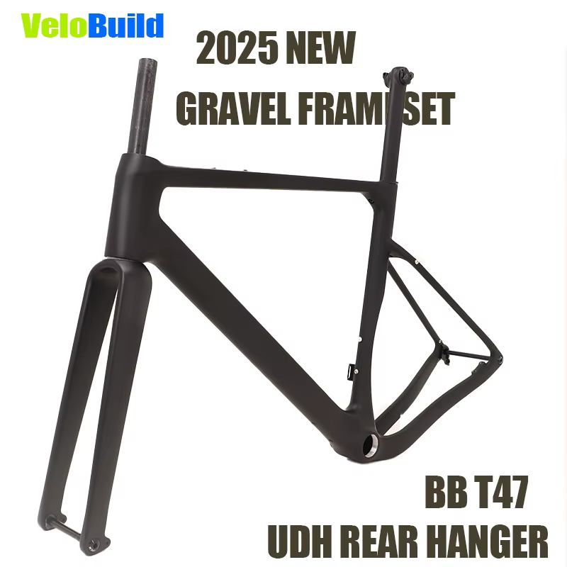 Route fibre de carbone gravier vélo cadres support inférieur T47 nouveau cintre arrière UDH