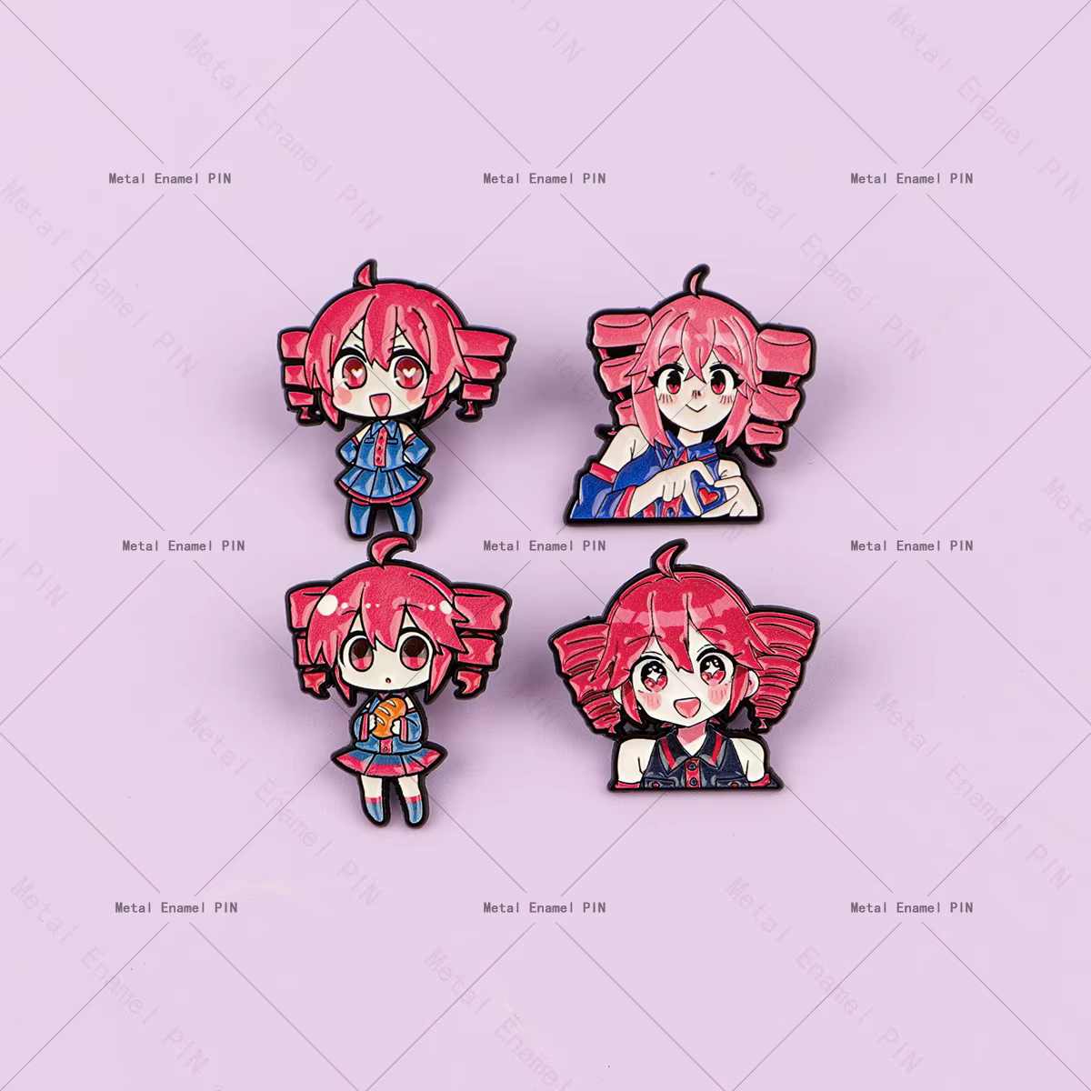Broches émaillées, épingles de revers et badges Kawaii à l'effigie de personnages de chanteurs virtuels pour sacs à dos, accessoires de costume, bijoux de mode et cadeaux
