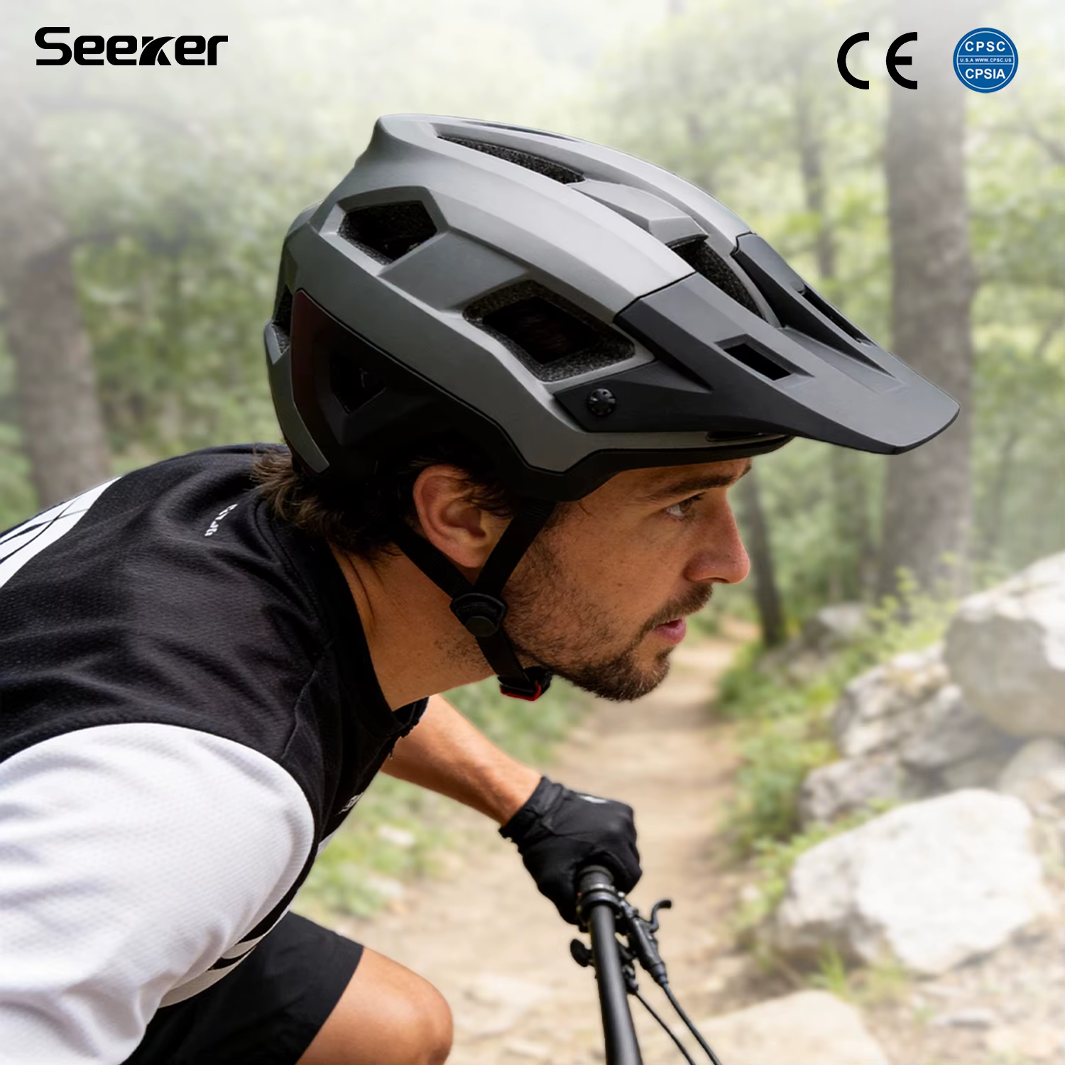 Casque de vélo de montagne léger SEEKER