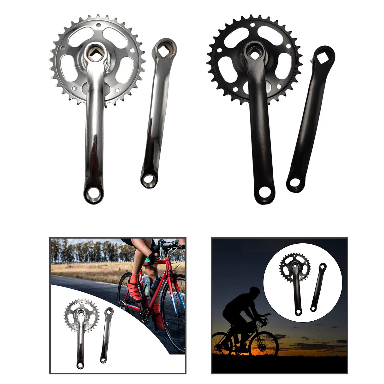 Ensemble de bras de manivelle de vélo de montagne