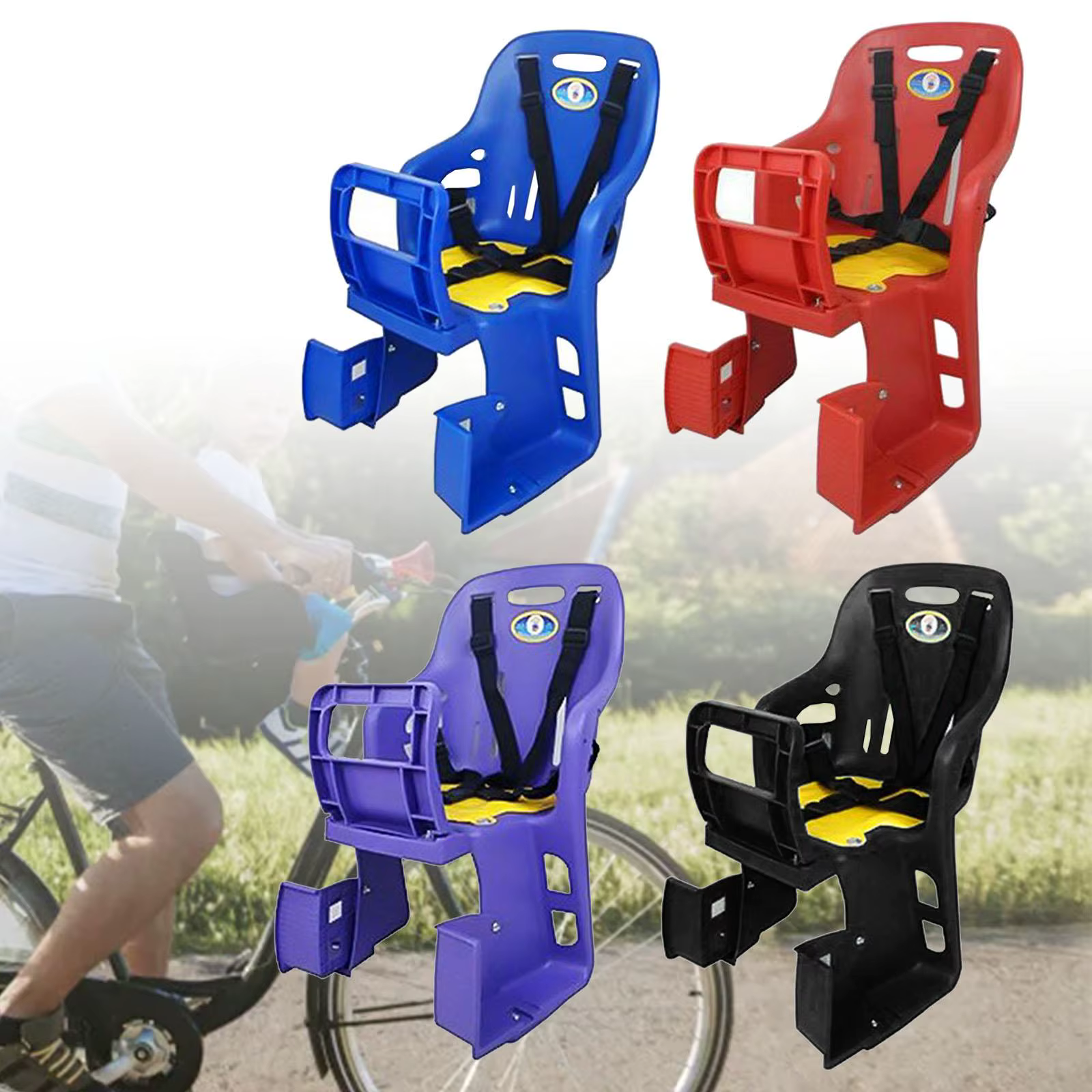 Siège arrière pour vélo d'enfant avec pédales