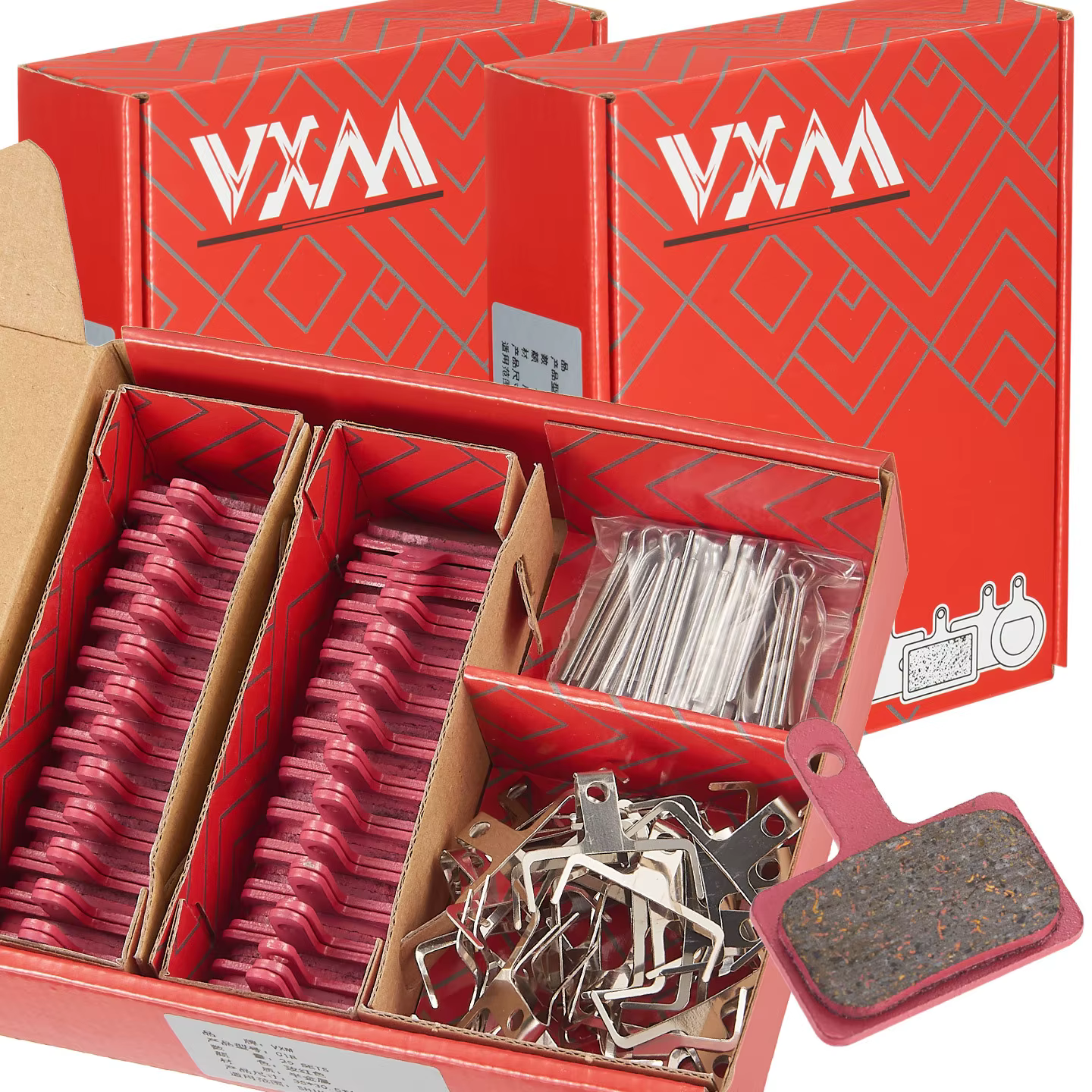 25 paires de plaquettes de frein de vélo compatibles