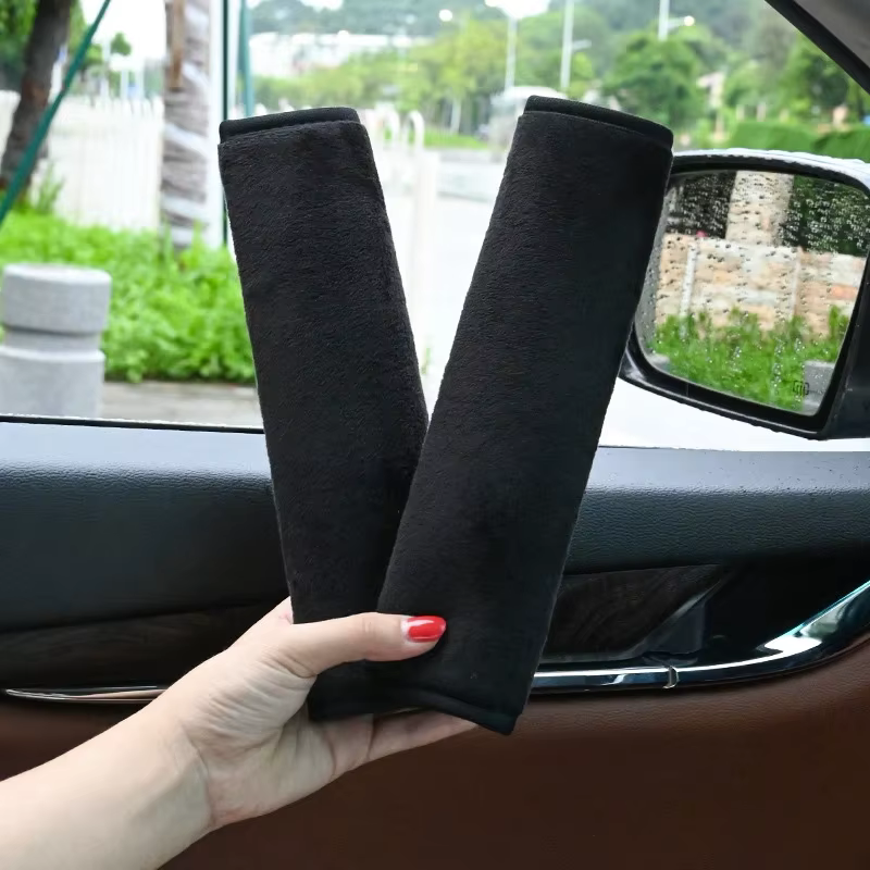 2 pièces housses de ceinture de sécurité accessoires de voiture Accesorios Coche voiture épaulière ceinture de sécurité pour adultes jeunes enfants accessoires intérieur