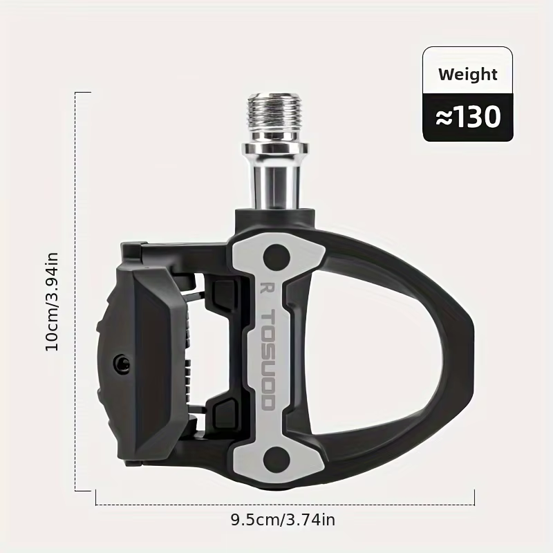 TOSUOD 2 paires de pédales de vélo à verrouillage pour vélos de course