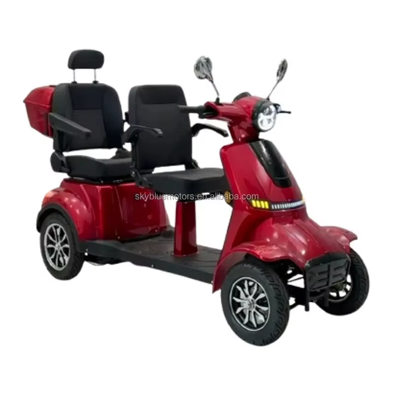 Scooter électrique à Double siège pour personnes âgées