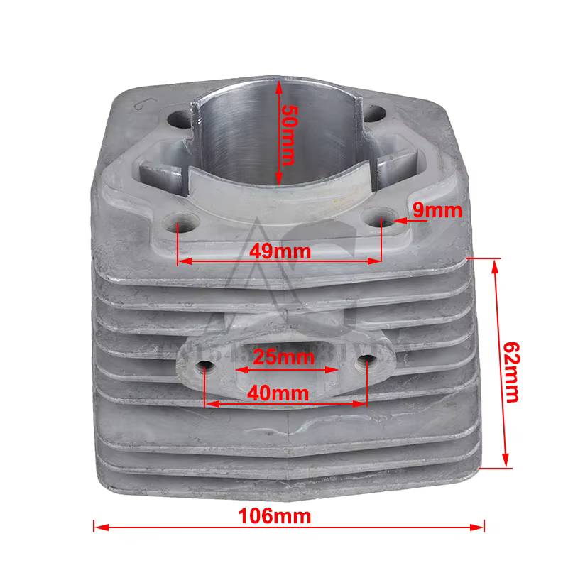 Tout nouveau cylindre de 50mm de vélo électrique de haute qualité pour moto