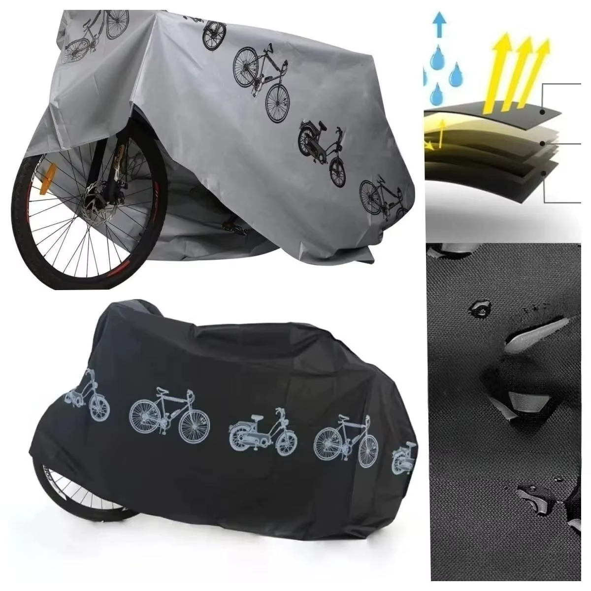 Housse de pluie imperméable pour équipement de vélo