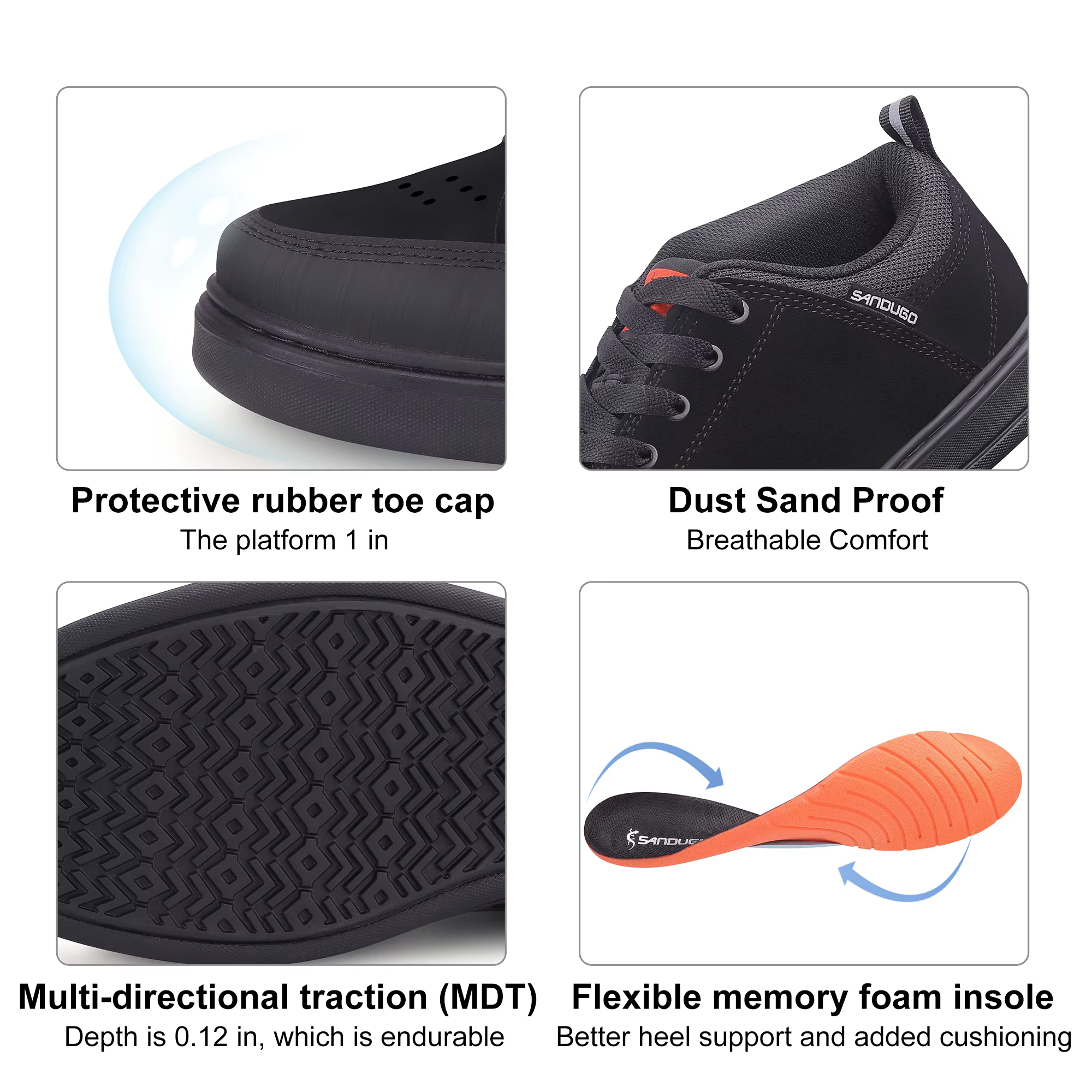 Sandugo – chaussures de vélo MTB pour hommes