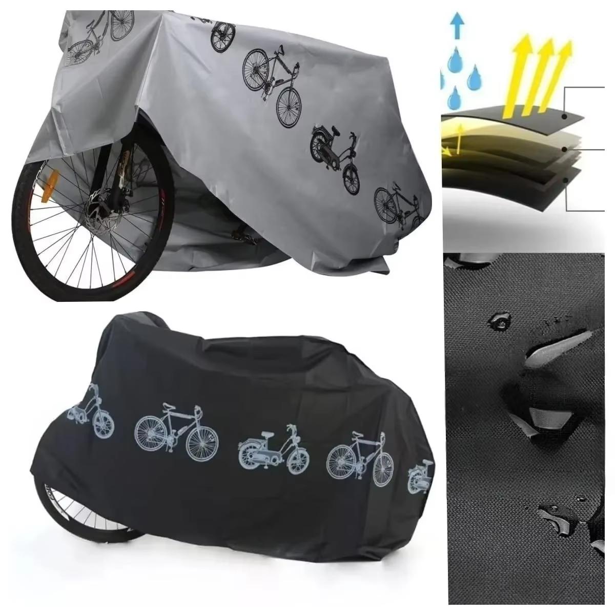 Couverture de vélo imperméable et imperméable