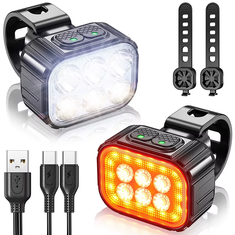 Feu de vélo avant arrière lampe à LED de cyclisme