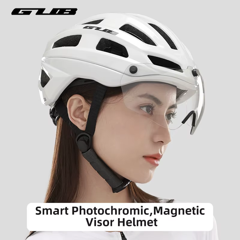 Casque de vélo GUB D85 avec visière magnétique photochromique intégrée