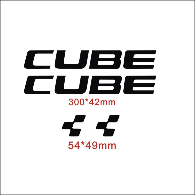Autocollants décoratifs pour cadre de vélo CUBE