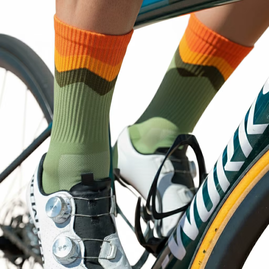 Hommes chaussettes de cyclisme professionnel route vtt vélo femmes Compression course en plein air unisexe sport