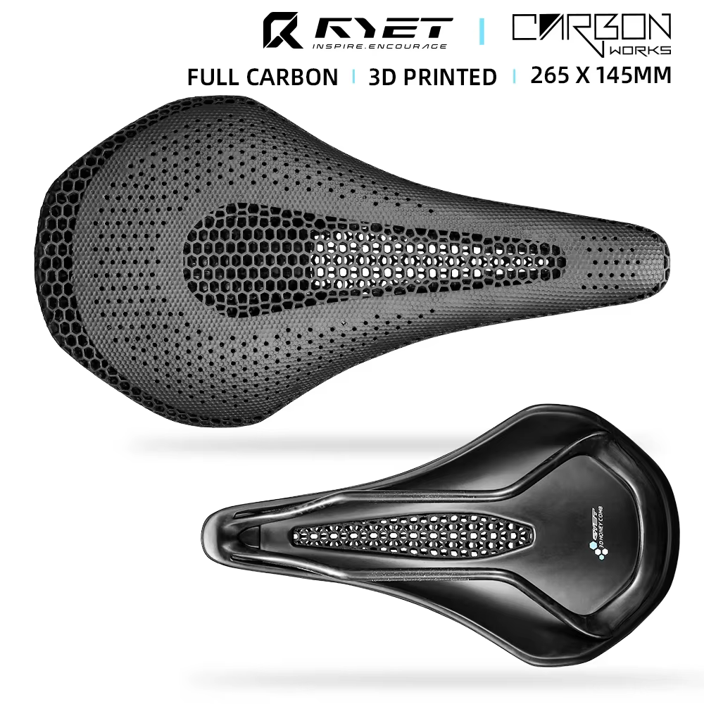 Selle de vélo entièrement en carbone imprimée en 3D