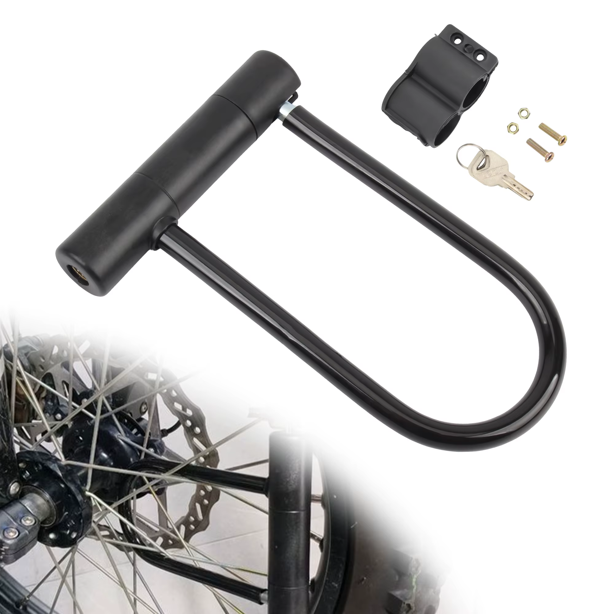 Pour moto Scooter 19.5cm U serrure antivol sécurité robuste
