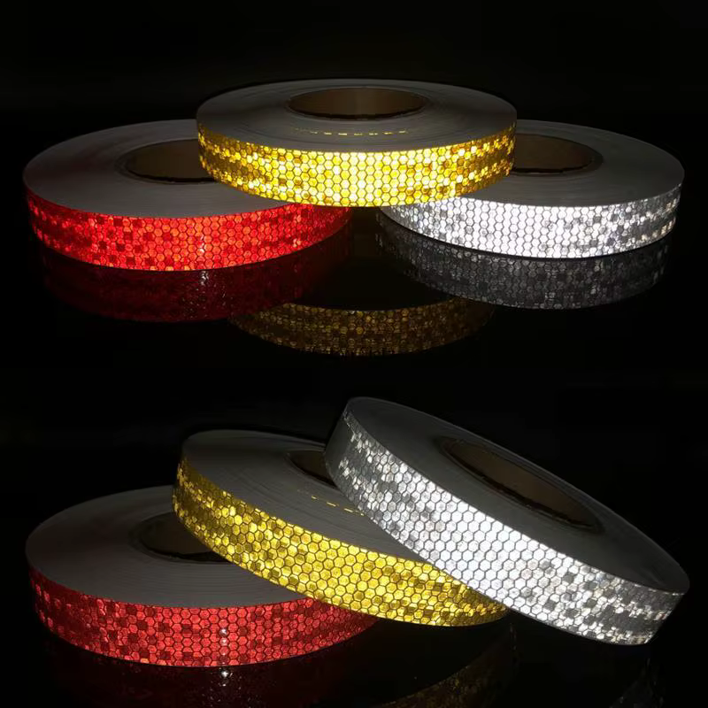 Bande autocollante réfléchissante fluorescente pour roue de vélo vtt