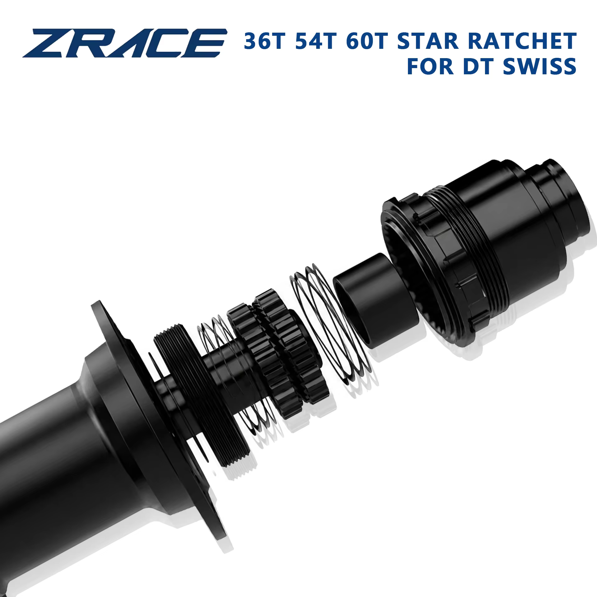 Kit de service de mise à niveau ZRACE Star Ratchet avec revêtement DLC 36T 54T 60T pour moyeu arrière DT Swiss 180 240 350, pièce de rechange à haute performance