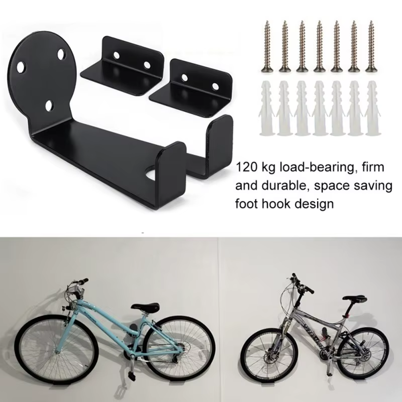 Support mural robuste pour vélo – Crochet de rangement pratique pour VTT