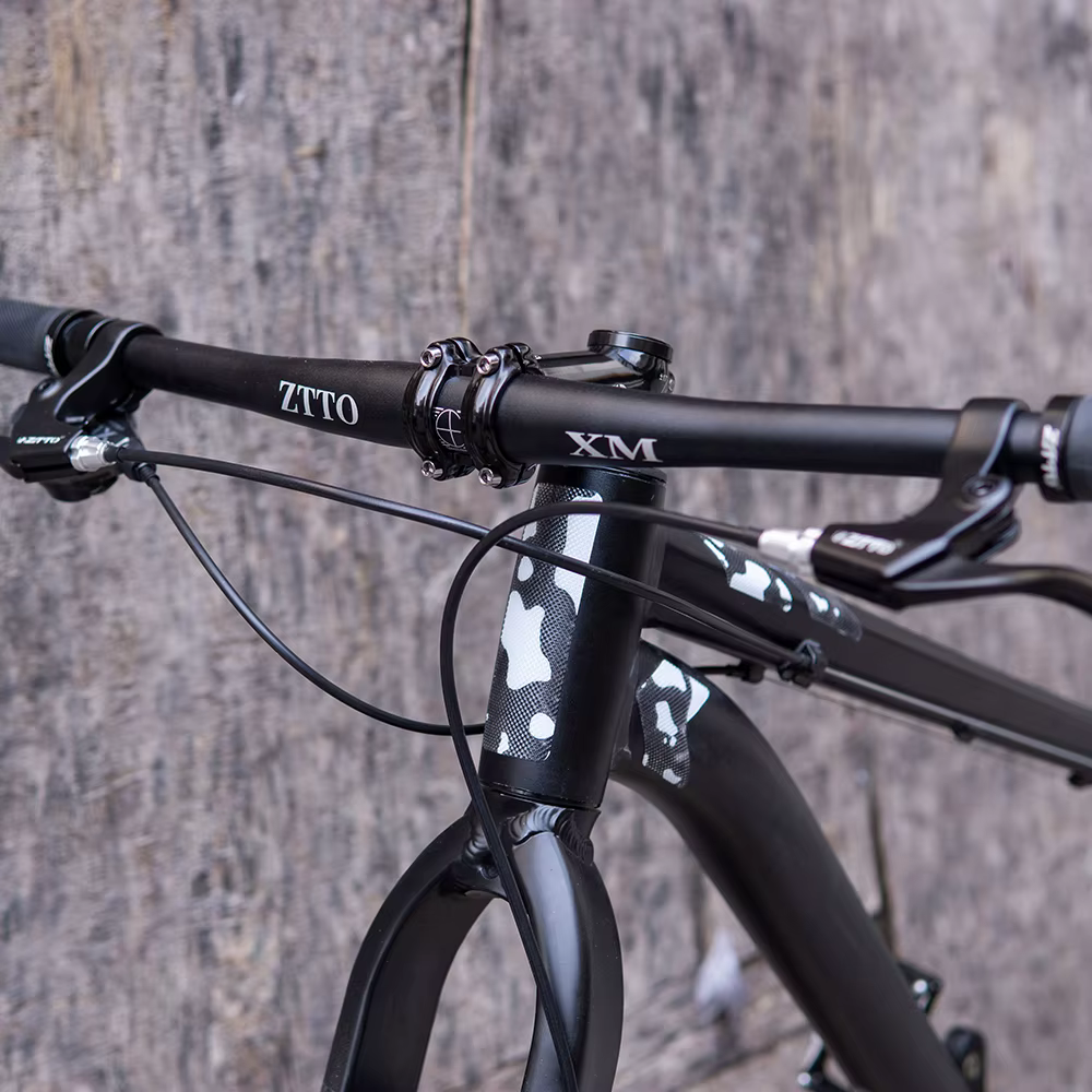 Guidon plat de vélo en alliage d'aluminium pour VTT