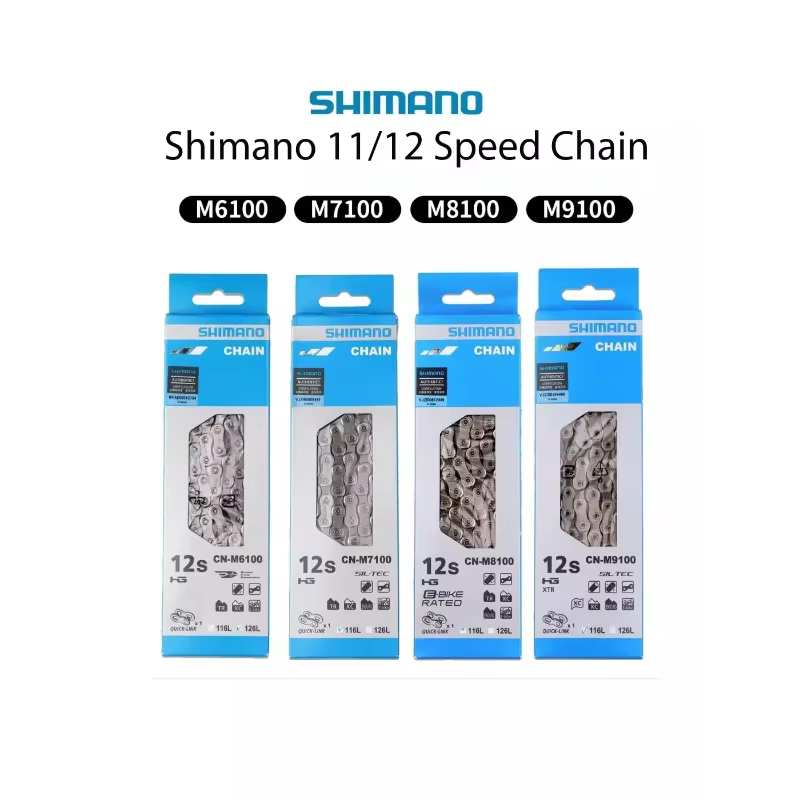 Chaîne SHIMANO 105 UT XT HG601 HG701 HG901 M6100 M7100 M8100 11/12 vitesses en boîte