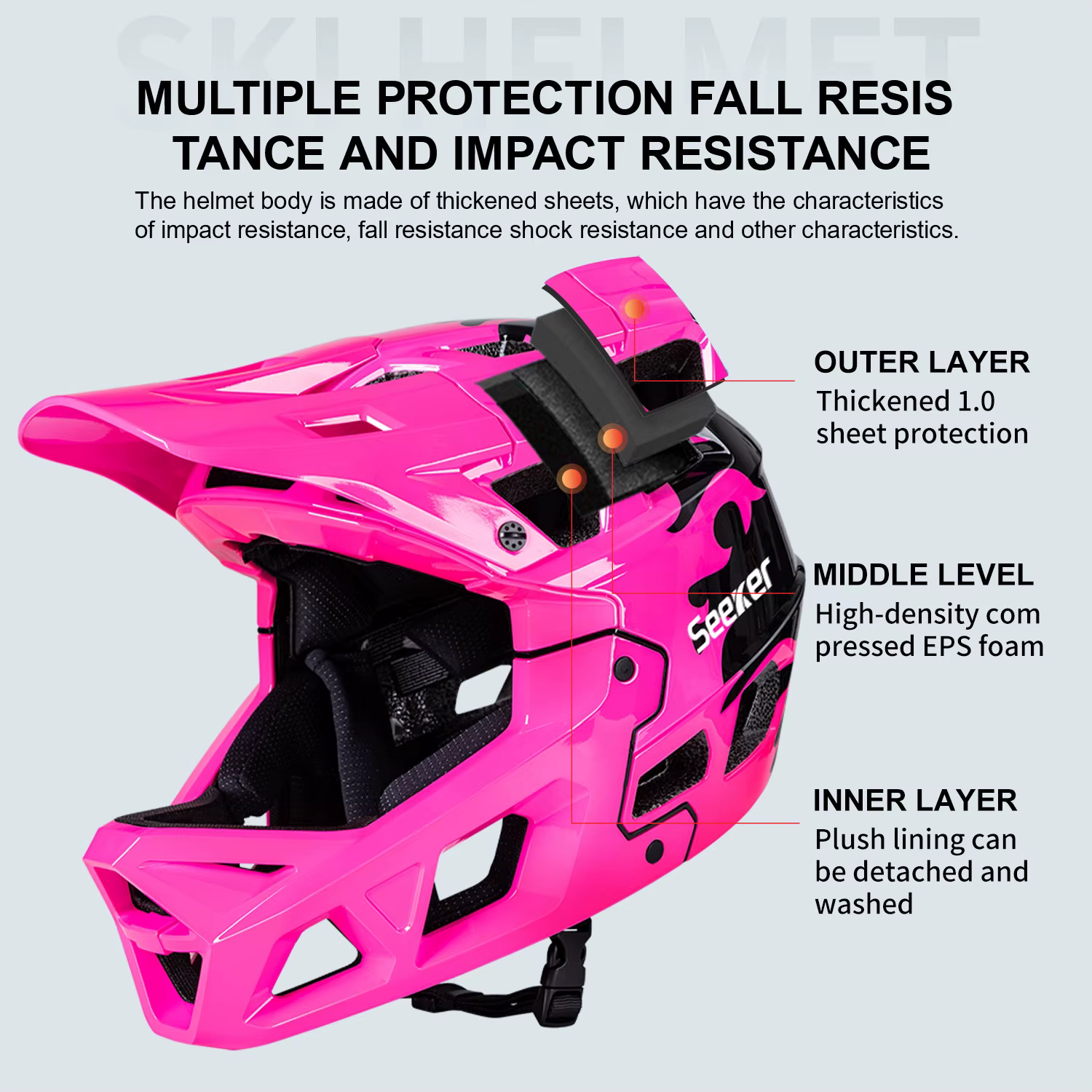 Casque de vélo tout-terrain SeekerBicycle