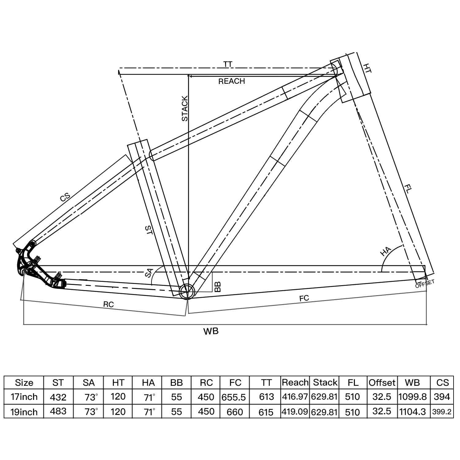 IREFOX vtt XC/Trai cadre 29er pour frein à disque 44x55mm Tube de tête conique vélo 10x135mm