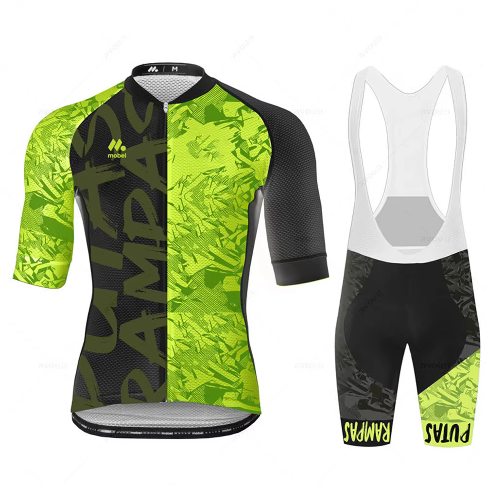 Ensemble de maillot de cyclisme pour homme, vêtements de course d'équipe, vêtements de vélo de montagne, vêtements de sport d'été, zones de cyclisme, mode