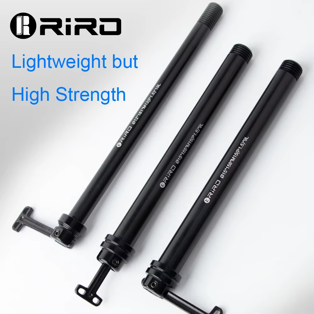 RIRO vélo caché dégagement rapide baril tige d'arbre 12/15MM ultraléger en alliage d'aluminium QR vtt