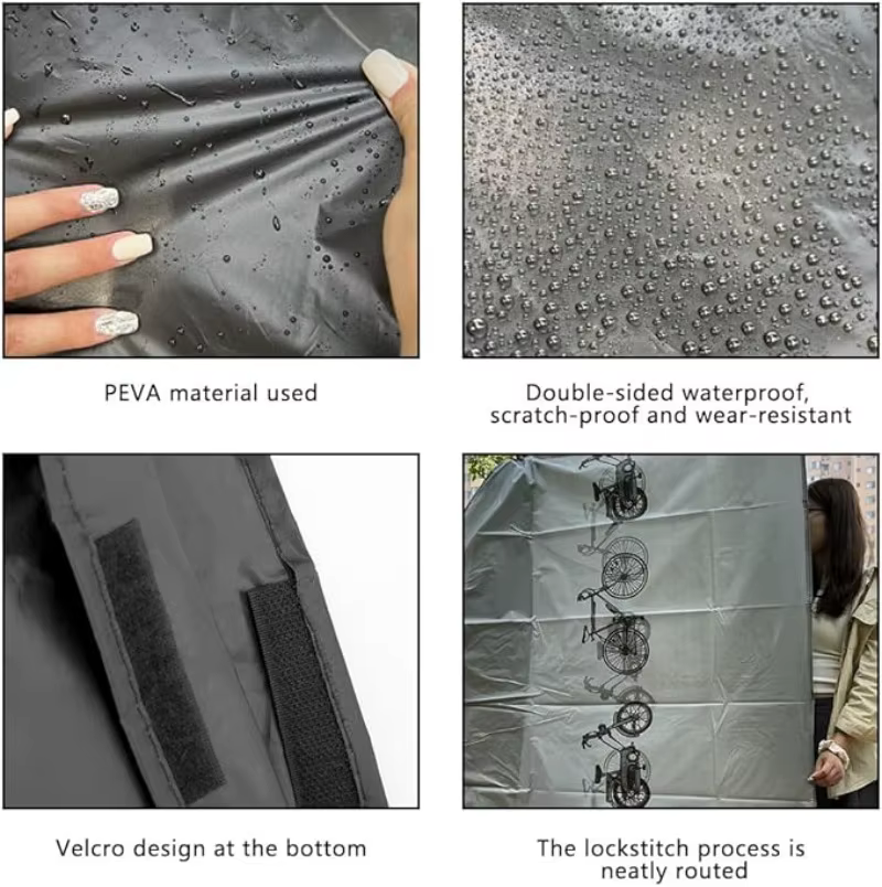 Housse de vélo imperméable pour la plupart des vélos jusqu'à 29 pouces, protection extérieure contre la poussière, la pluie, la neige et les UV, étui pour accessoires de vélo